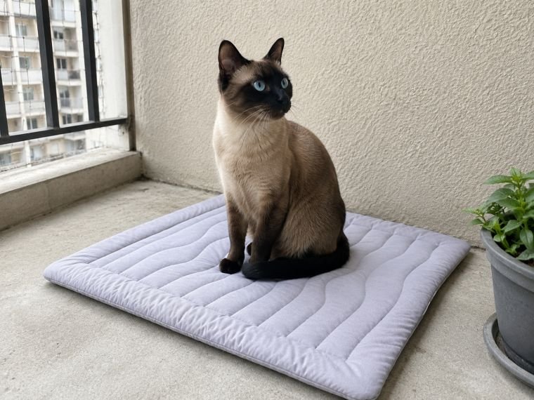 Customer photo of a pet on a Pentalor cooling mat